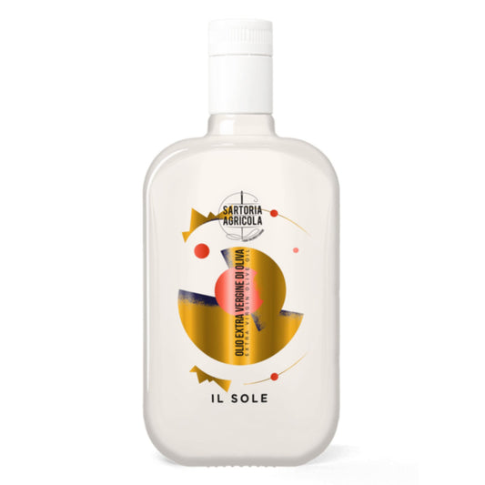 Signature Blend olijfolie uit Puglia in de zonnige Il Sole designfles van SOGNO by Hetty