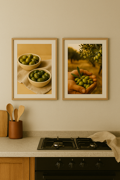 Poster Récolte des olives