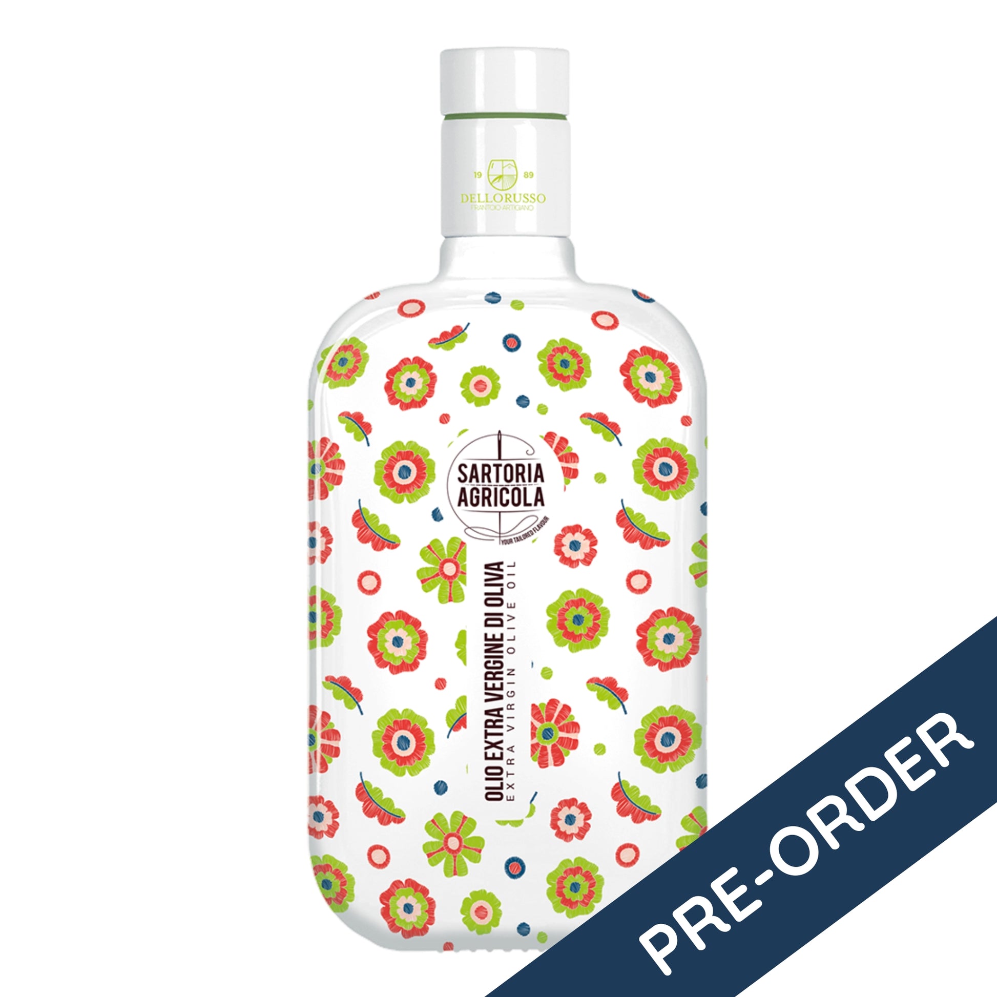 Signature Blend olijfolie – Red Bloom van SOGNO by Hetty met pre-order label, zomerse limited edition uit Puglia